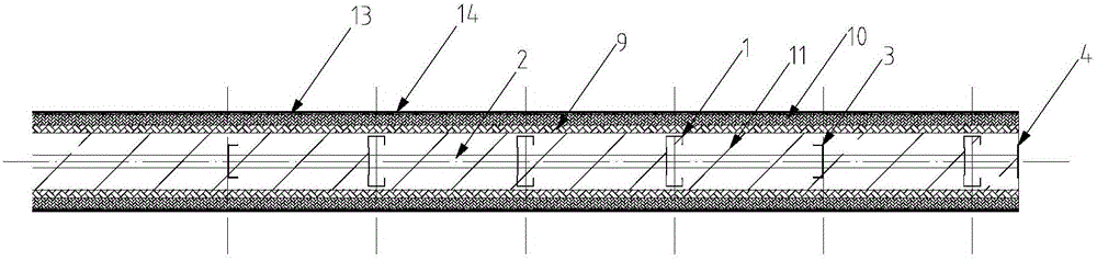 Externally-hung wallboard manufactured by compounding light steel keels and wood wool slabs, and manufacturing method of externally-hung wallboard