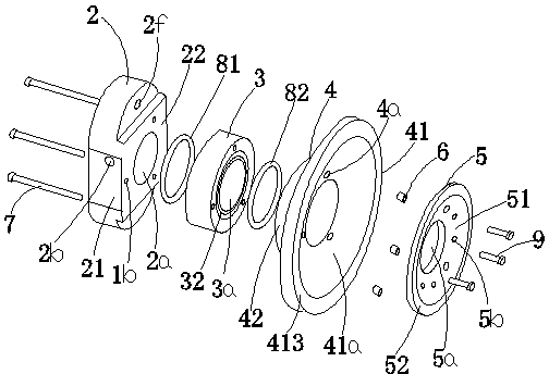 Compound type pneumatic non-contact gas claw