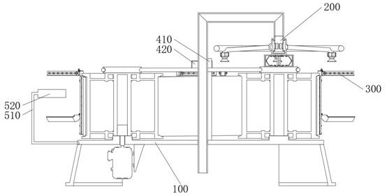 Packaging equipment capable of adapting to double-bag filling of different sizes