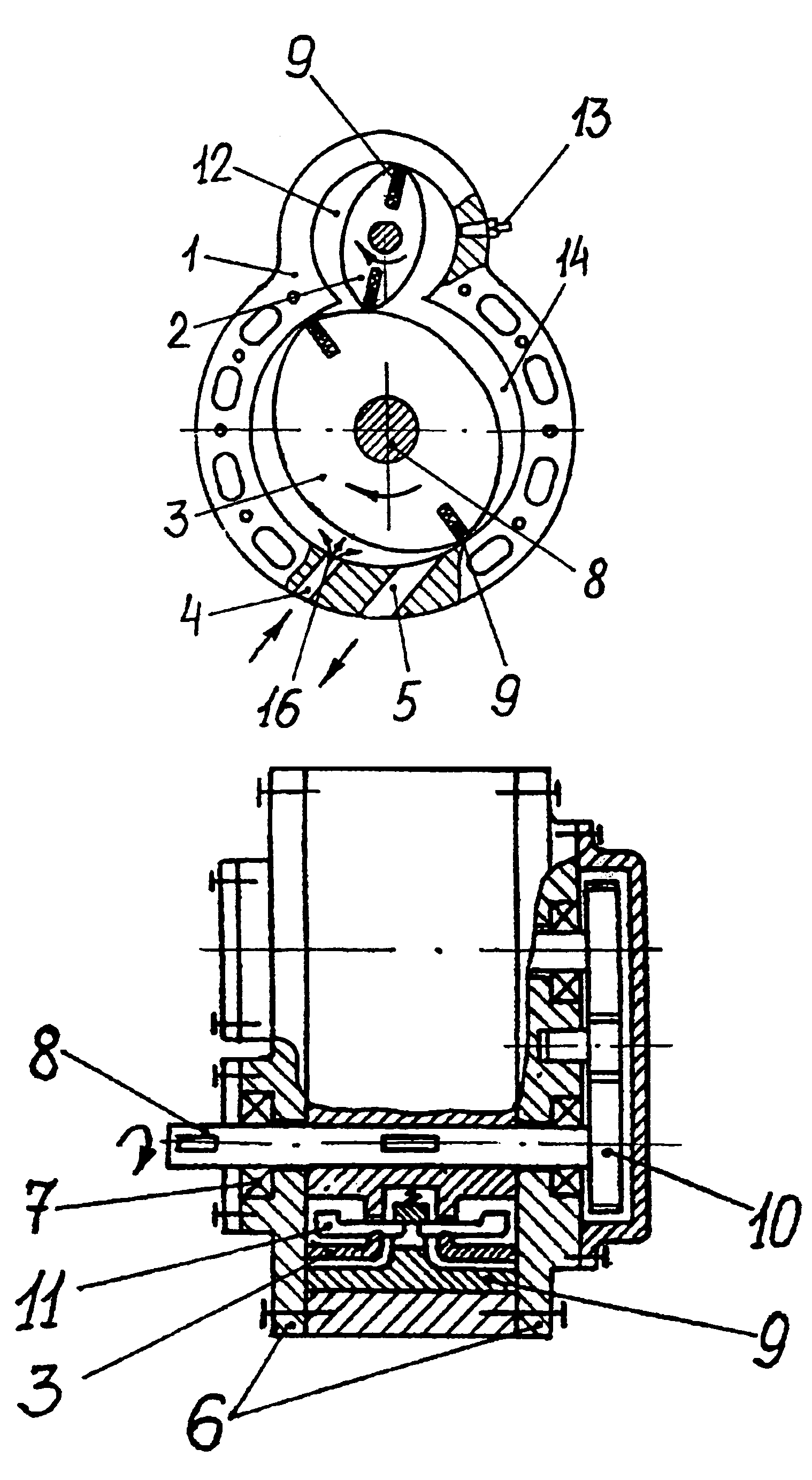 Operating method for a rotary engine and a rotary internal combustion engine