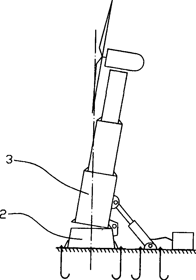 Aerogenerator tower frame apparatus and its use method