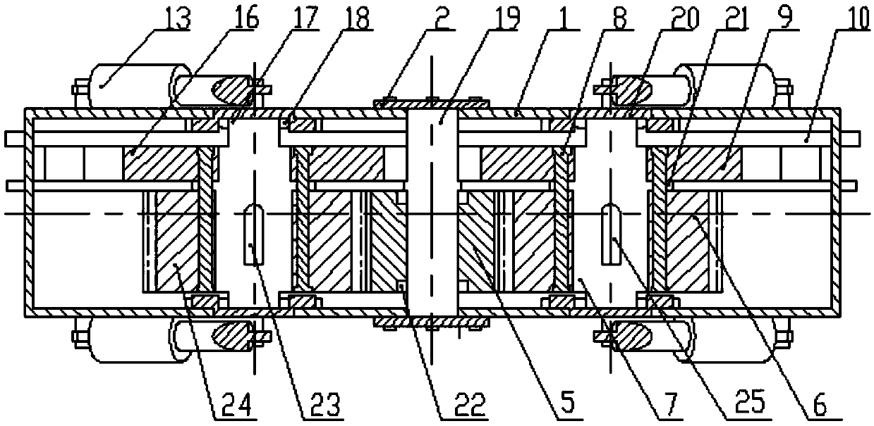 Multi-output type coal mining machine traveling mechanism with adjustable height