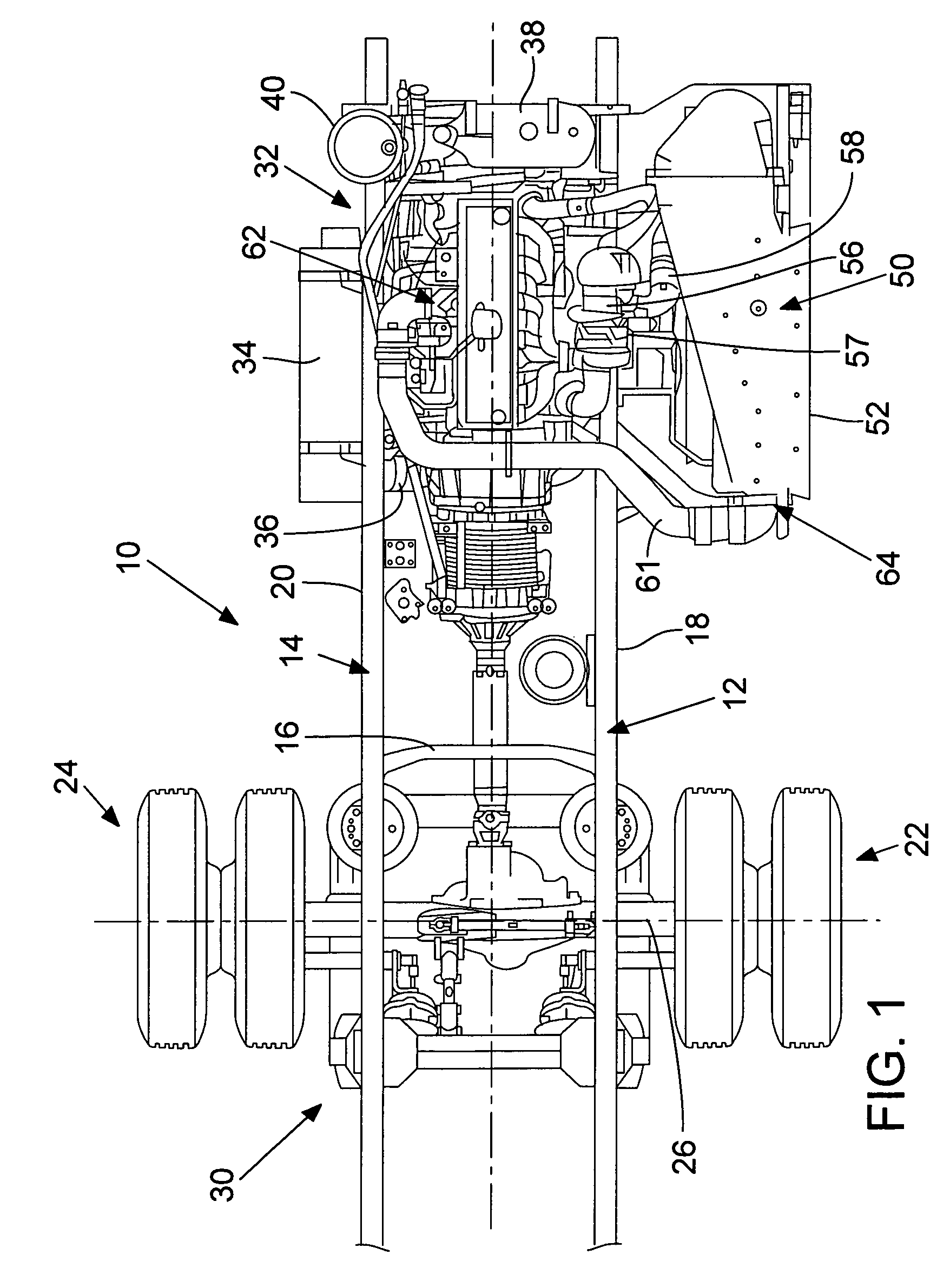 Vehicle chassis with side mounted air intake plenum