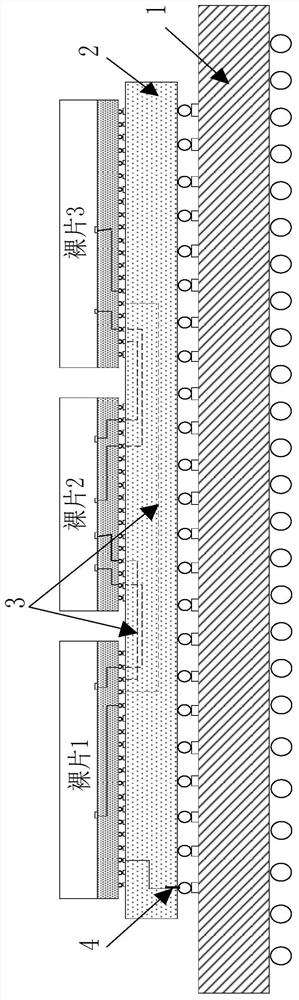 multi-die FPGA for realizing clock tree by using active silicon connection layer