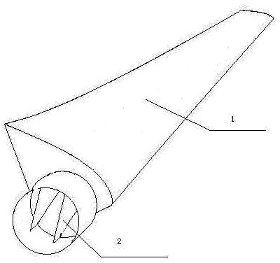 Wind machine blade and method for designing same