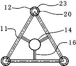 Multilayer multi-foot frame structure and construction method thereof