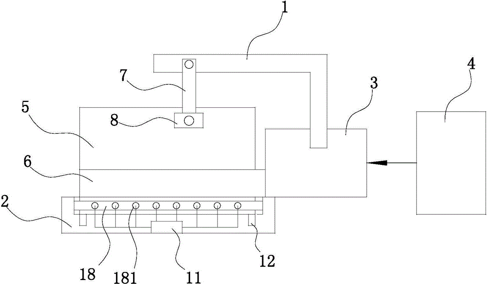 Sectional type bending machining device based on positioning control