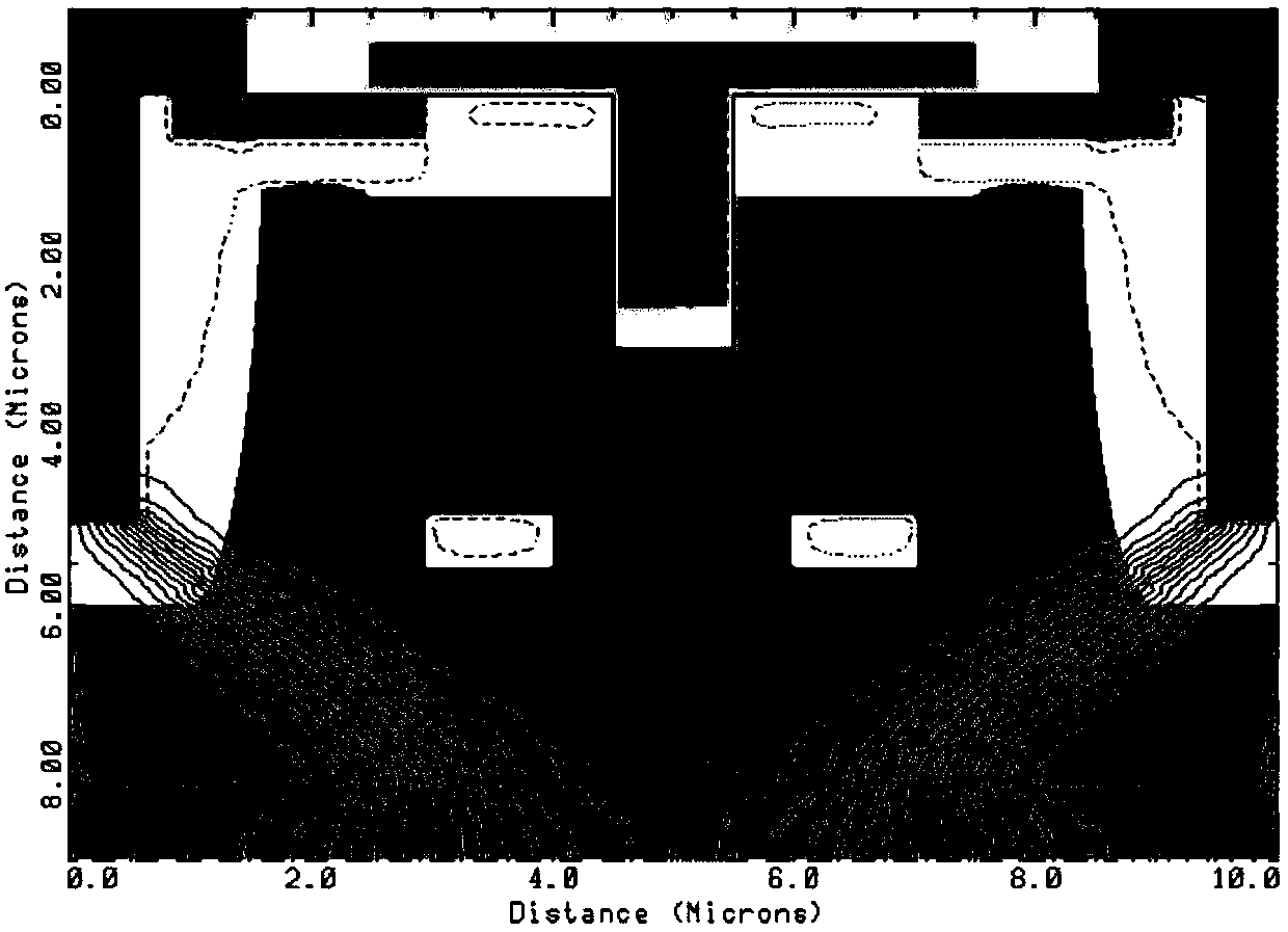 A T-slot gate mosfet