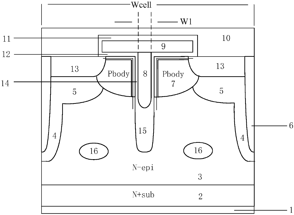 A T-slot gate mosfet