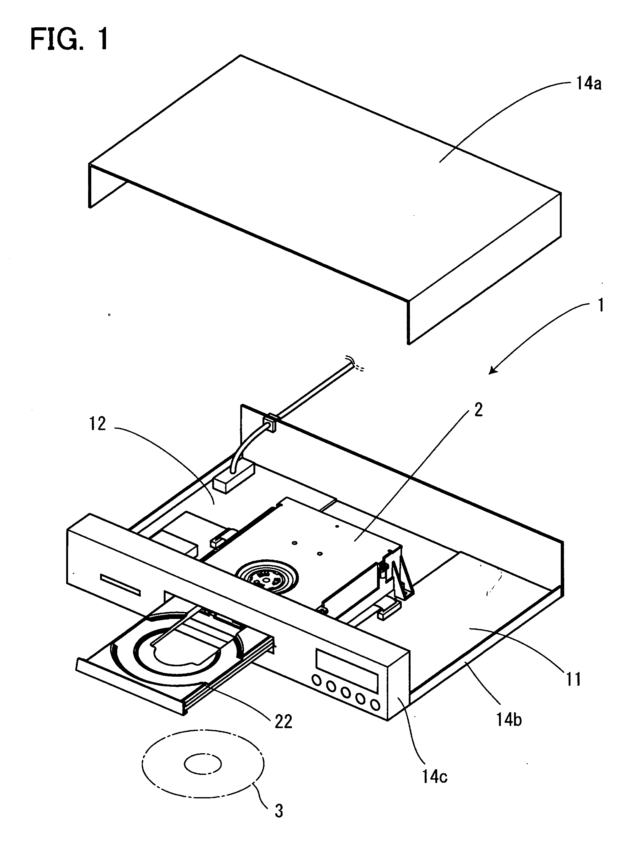 Disk device and disk medium replaying device or disk medium recording/replaying device