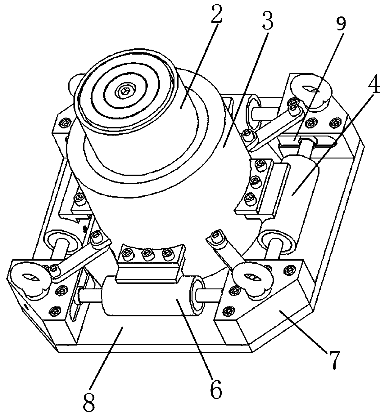 Jacking unit for beam falling of railway precast beam