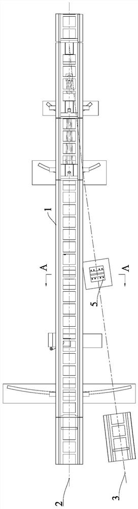 A passive preloaded maglev turnout main beam vibration suppression structure