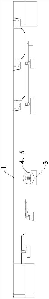 A passive preloaded maglev turnout main beam vibration suppression structure