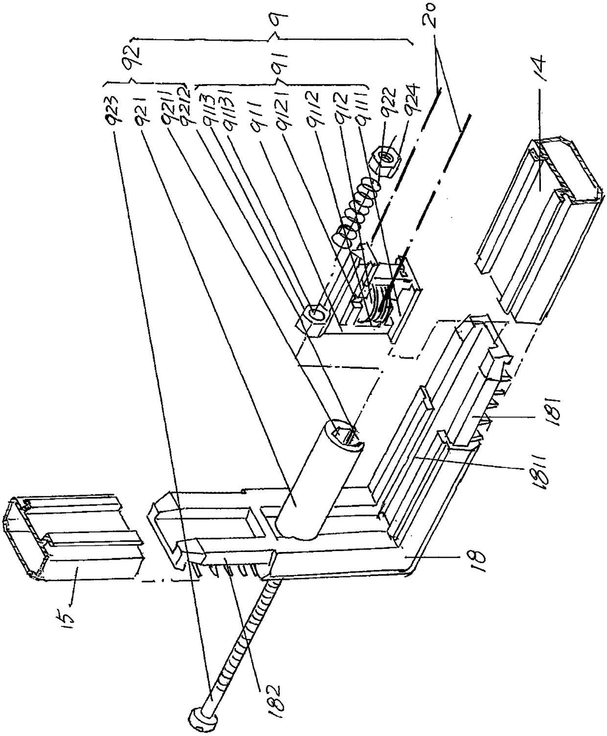 Hollow glass built-in shutter with optional longitudinal and transverse control functions