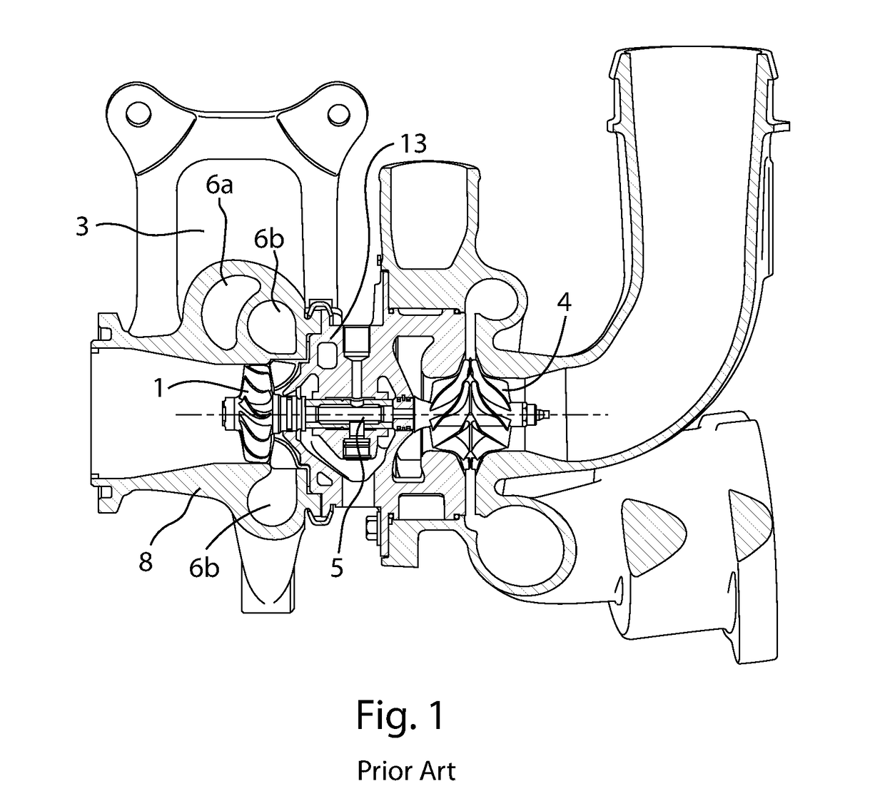 A pulse-separated axial turbine stage with radial-axial inlet guide vanes