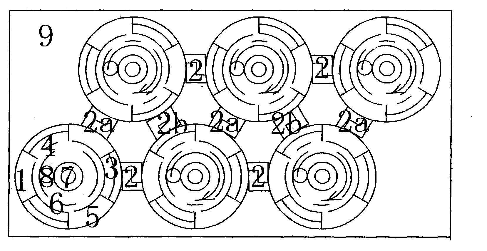 Rotational connection method of rotational inserting structures of filter cylinders of water purifier, and closed filter cylinder