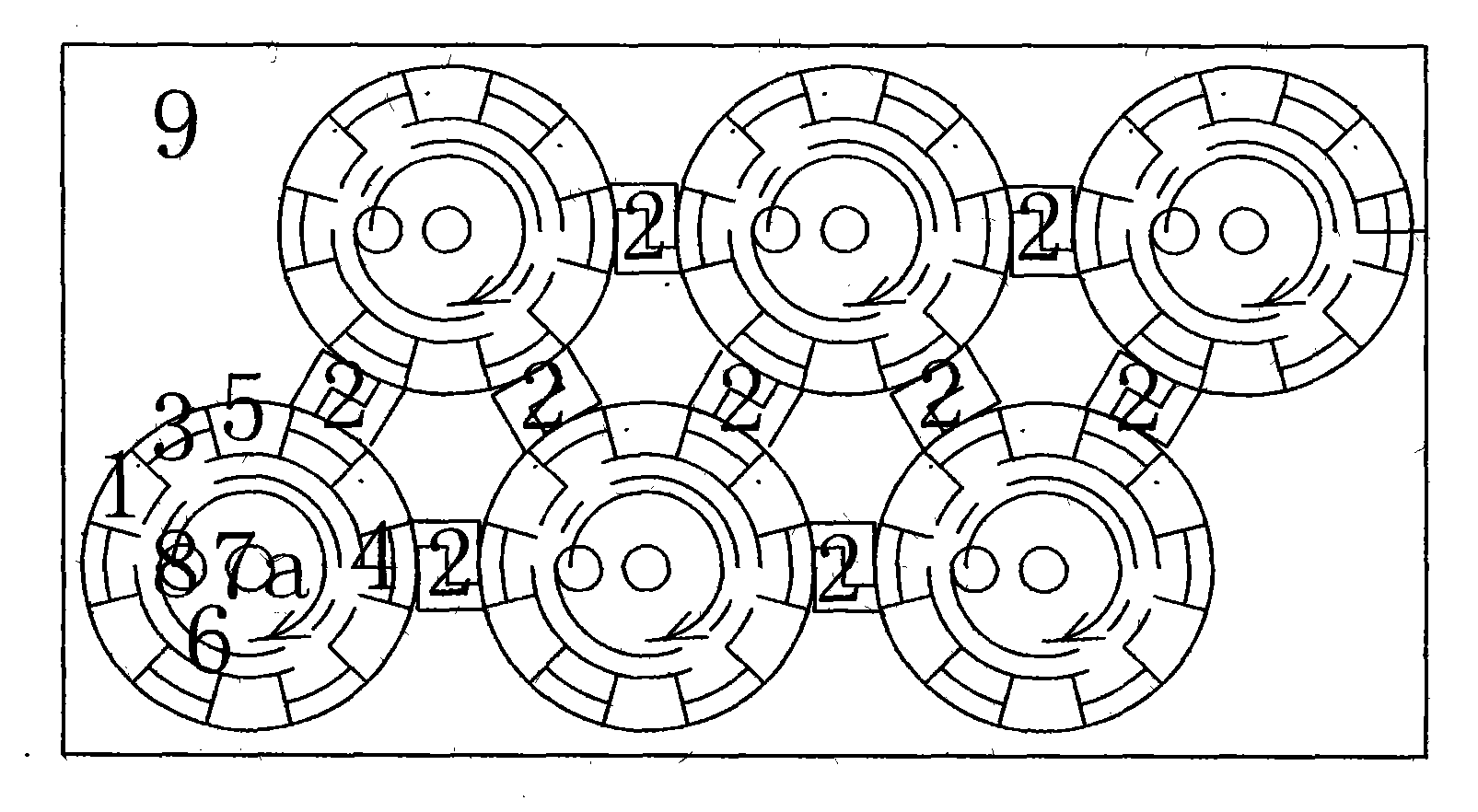 Rotational connection method of rotational inserting structures of filter cylinders of water purifier, and closed filter cylinder