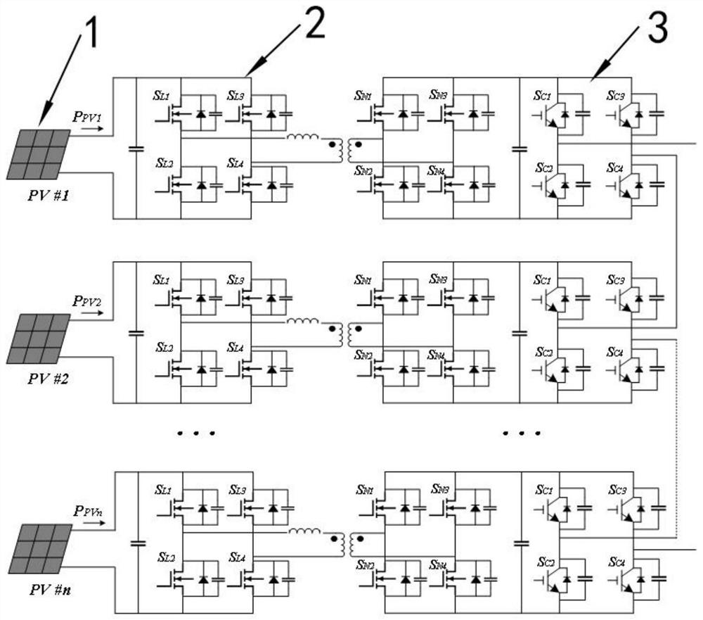 Topological structure of medium-voltage direct-hanging photovoltaic power generation system