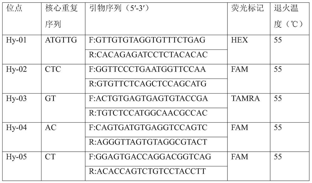 SSR marker site of Hyphessobrycon herbertaxelrodi and universal application of SSR marker site in native and near-source fishes