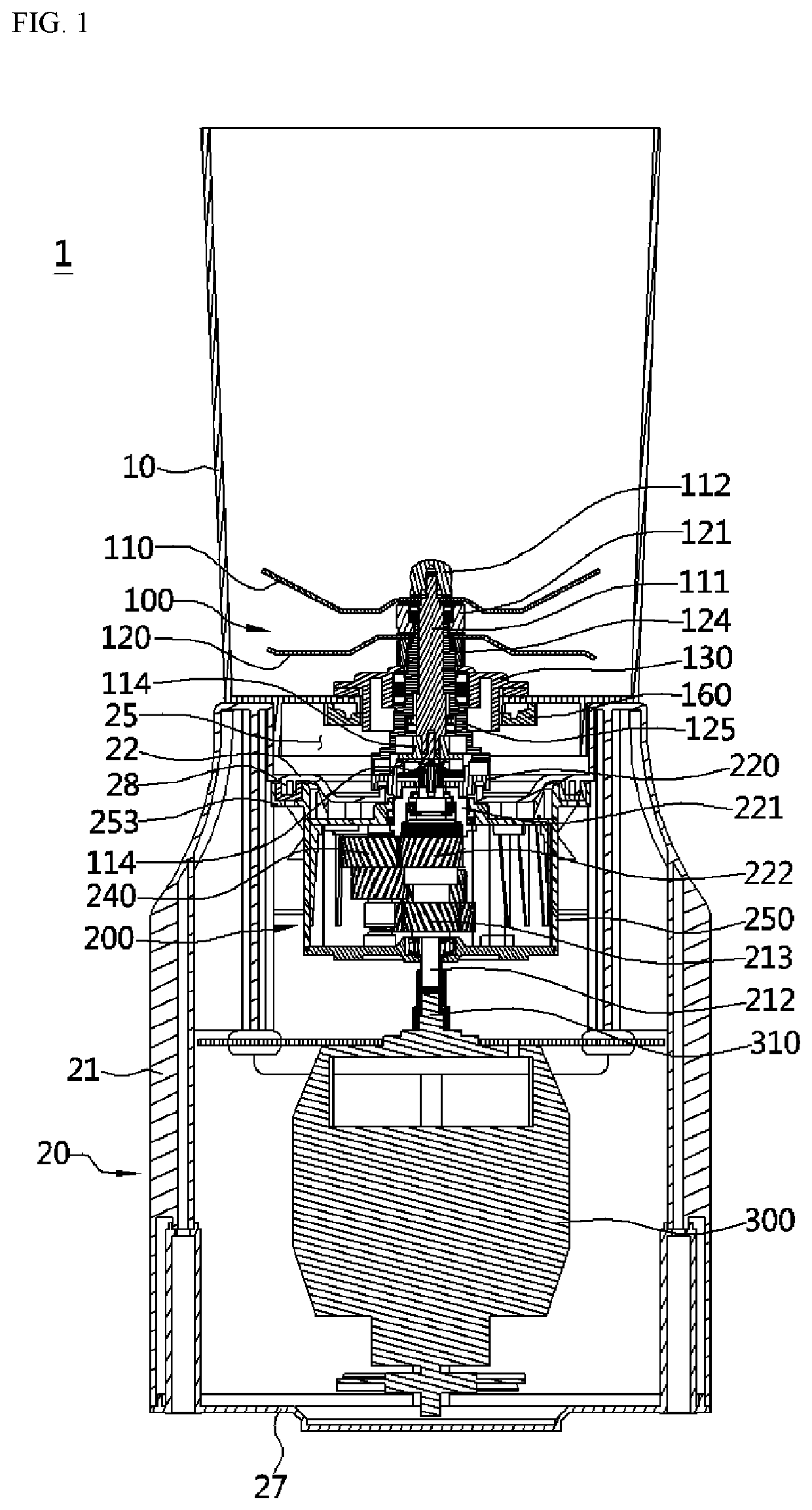 Blender having bi-directionally rotatable blades