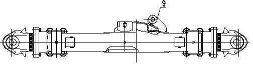 Improved axle housing assembly of steering drive axle for special vehicle