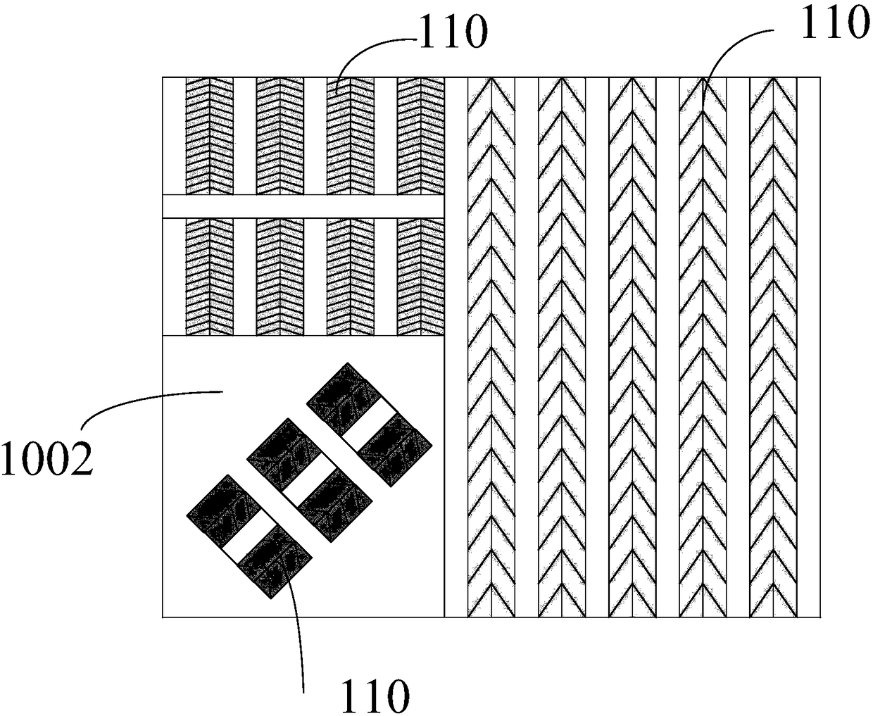 Pine tree-shaped metal nano-grating