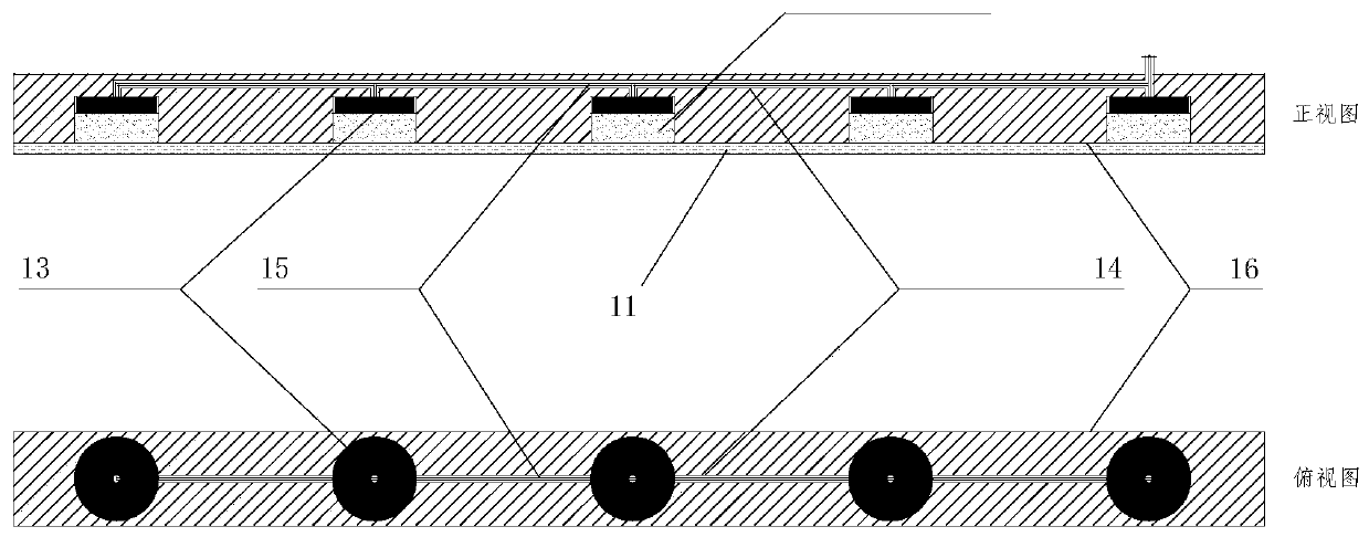 Advanced monitoring and early warning device and construction method for leakage of concrete construction joints in underground structures