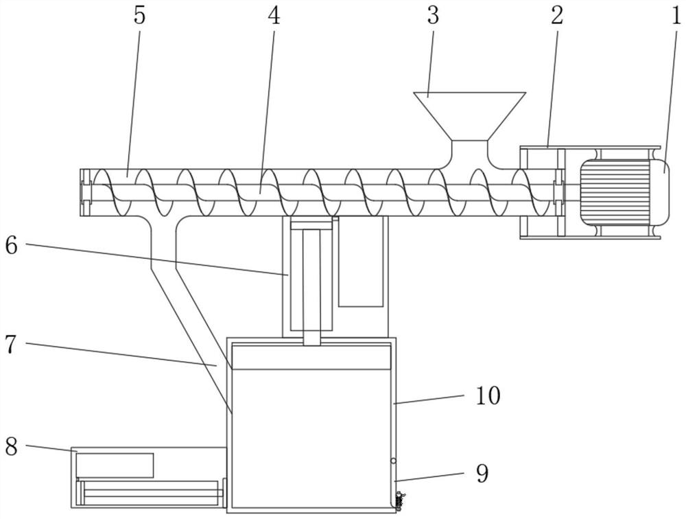 Refuse compression treatment device for refuse landfill