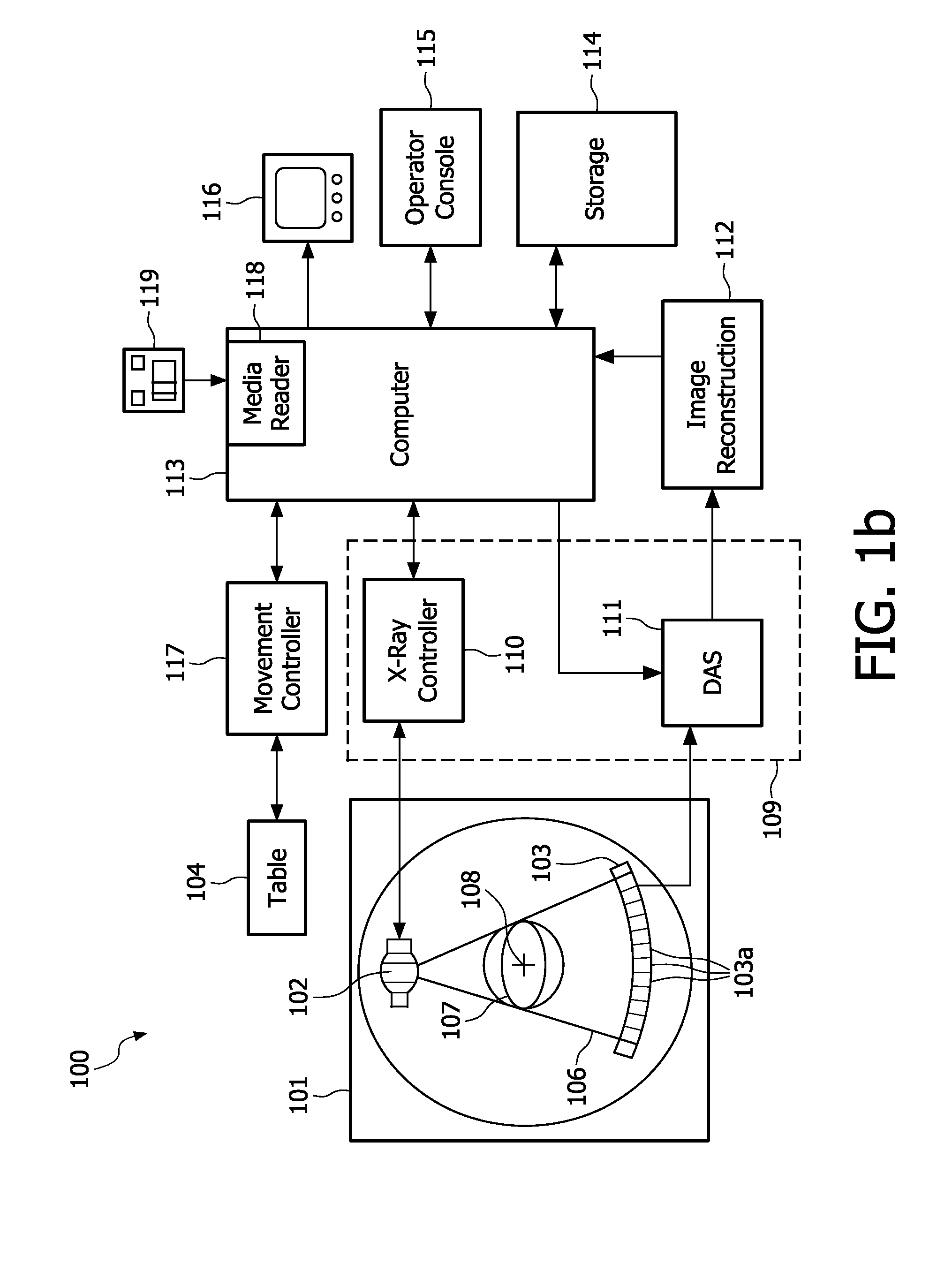 X-ray system with efficient anode heat dissipation