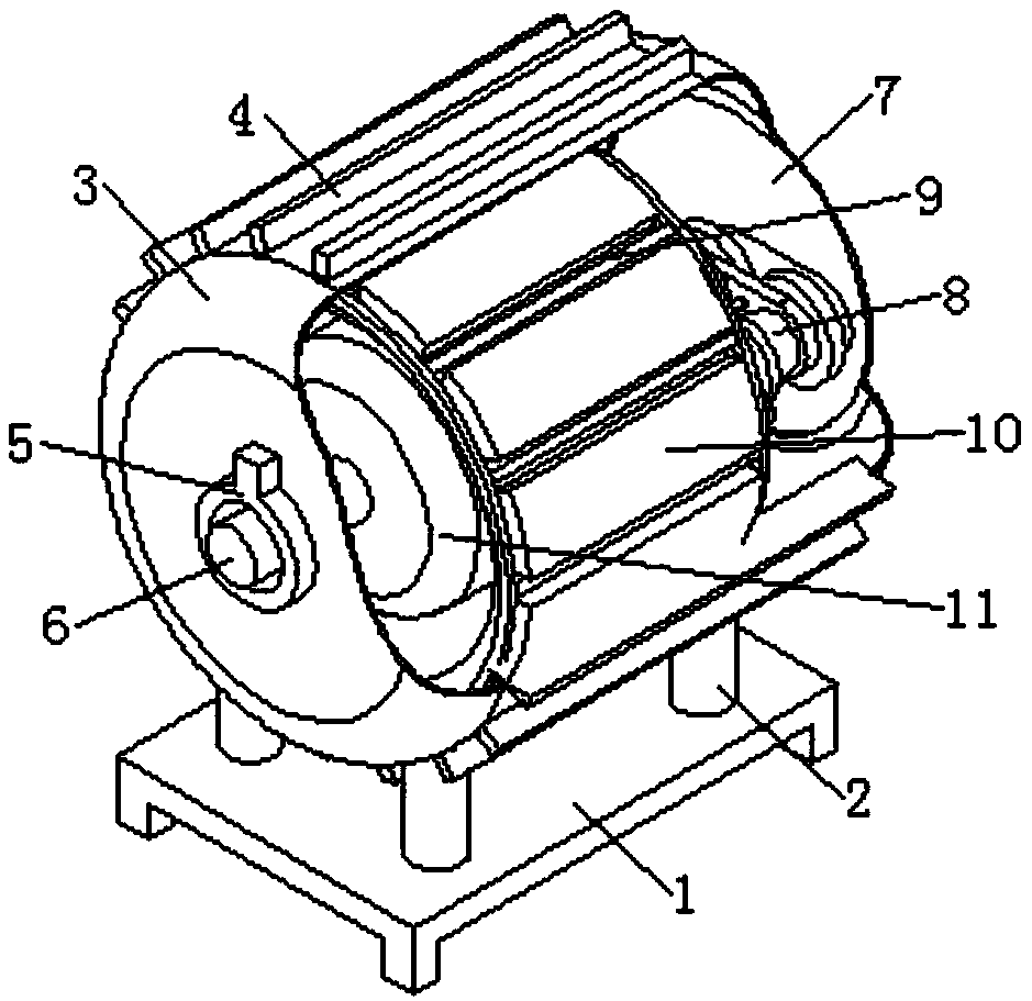 Energy-saving variable-frequency and variable-speed motor