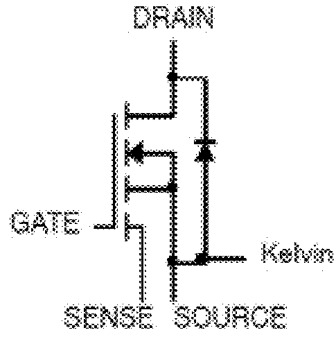 Vertical sense devices in vertical trench mosfet