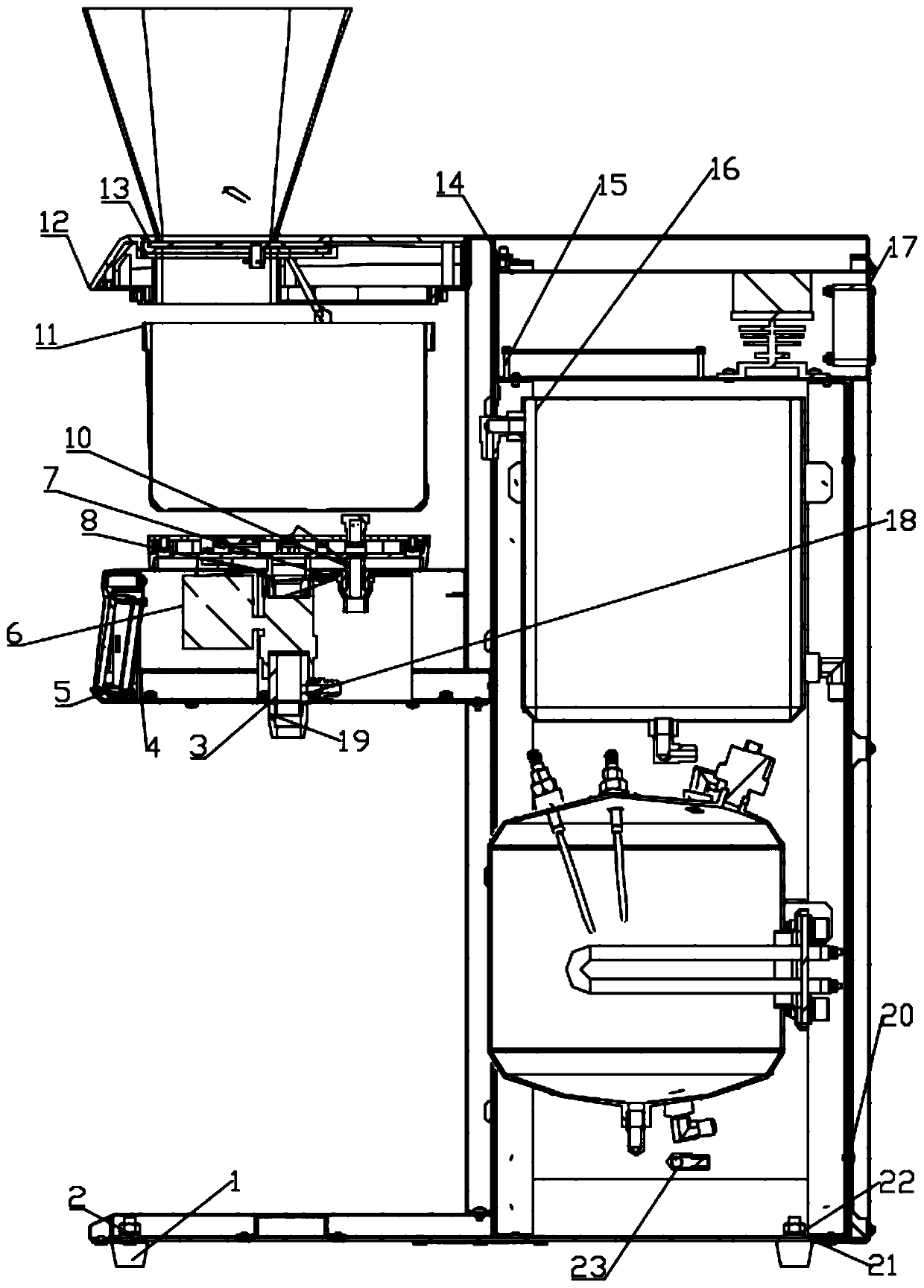 Intelligent steam tea boiling machine