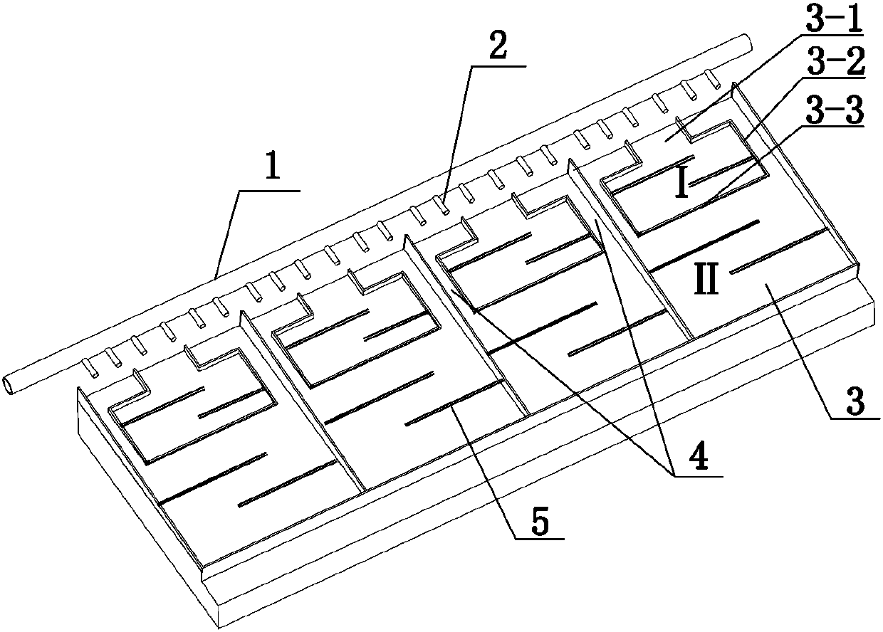 Flow guiding type ore drawing pond field and ore drawing method thereof