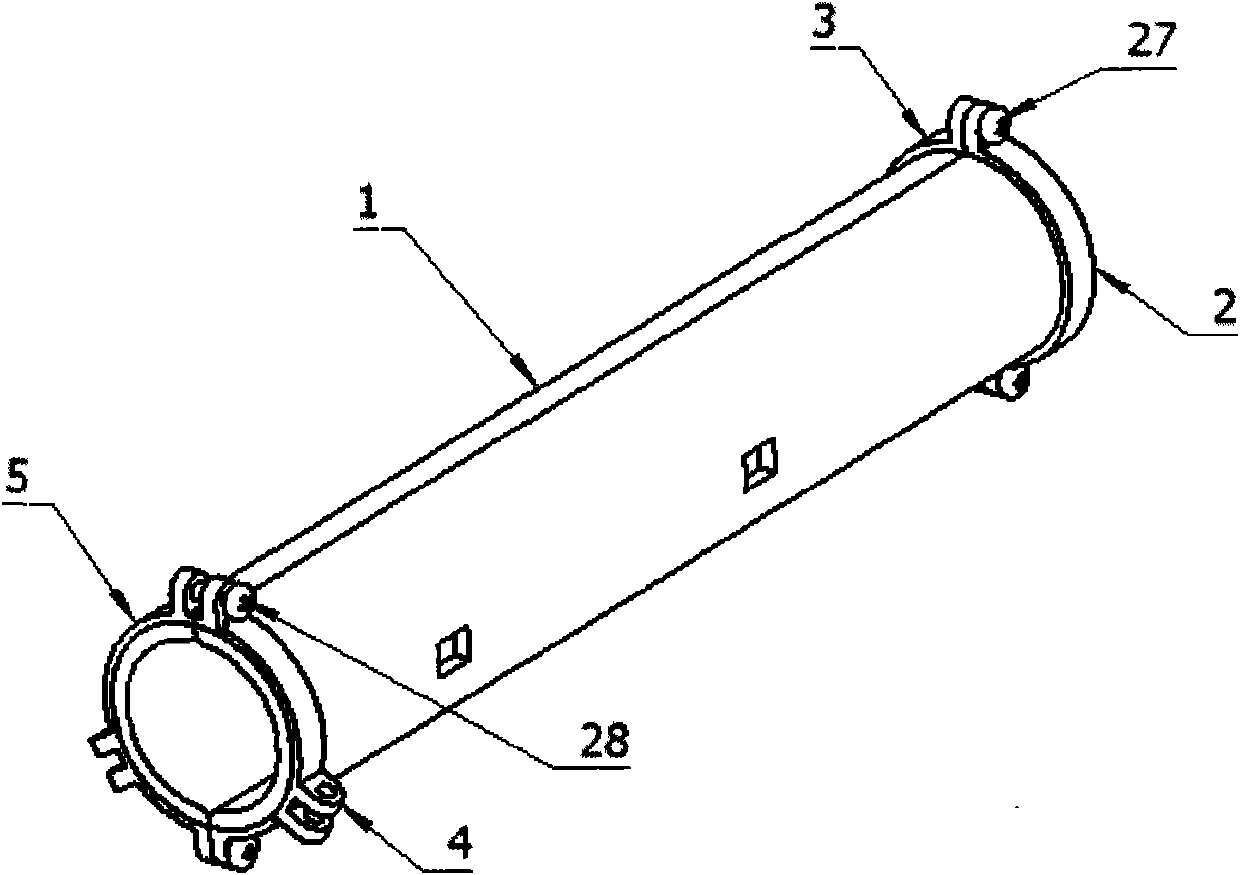 Detachable spring type cable fixing device