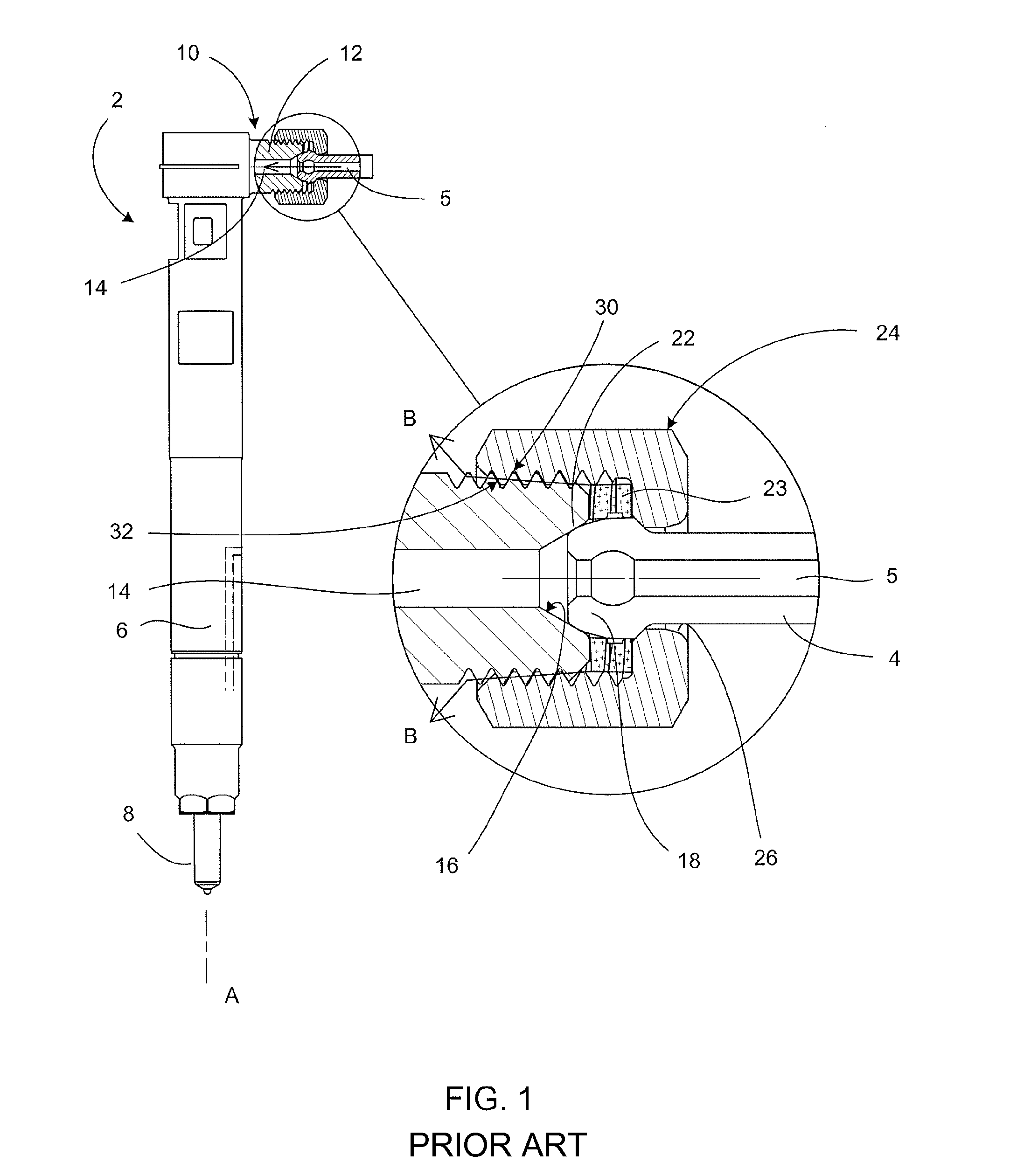 Connector arrangement for a fluid system