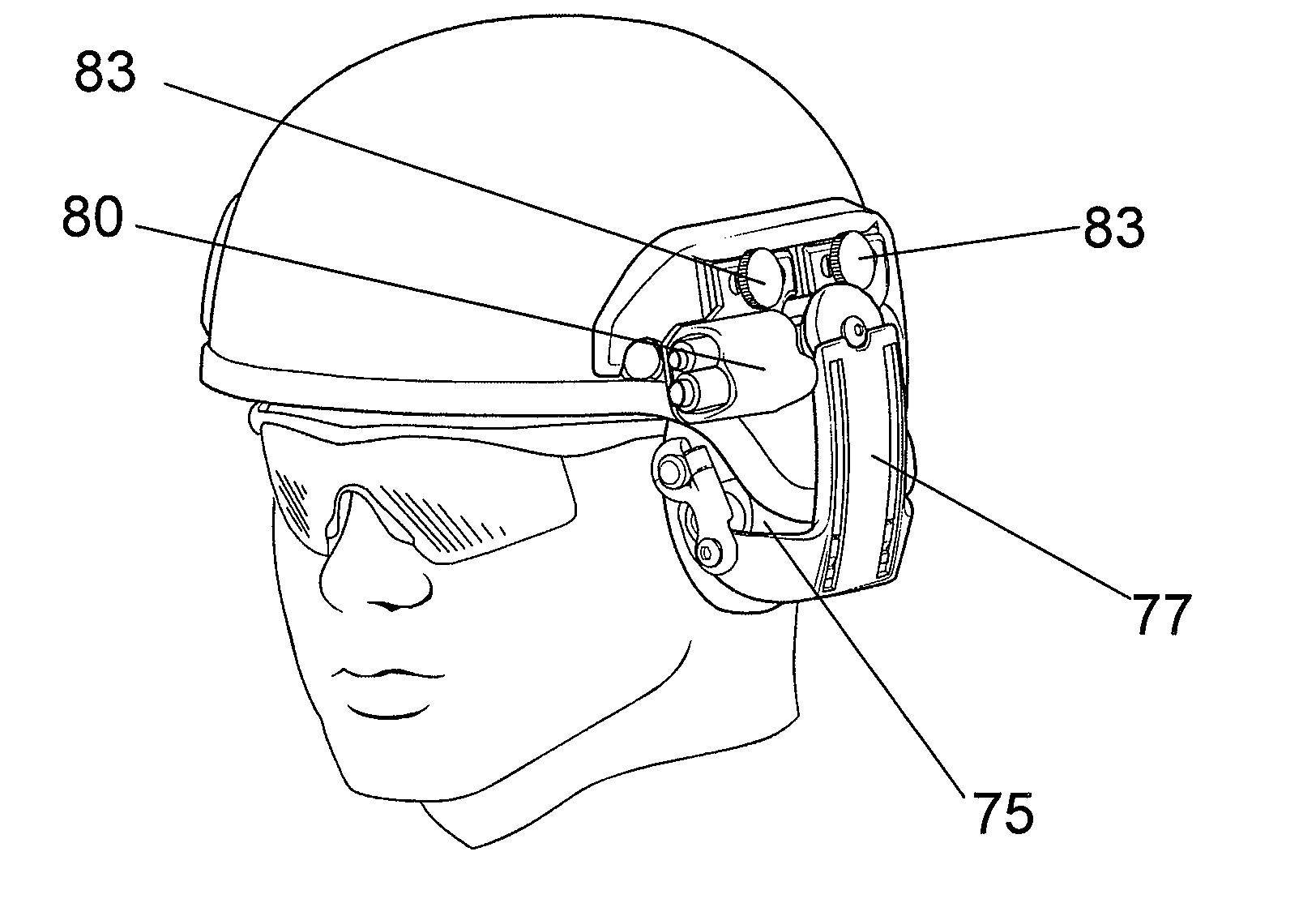 Hinged Attachment of Headgear to a Helmet