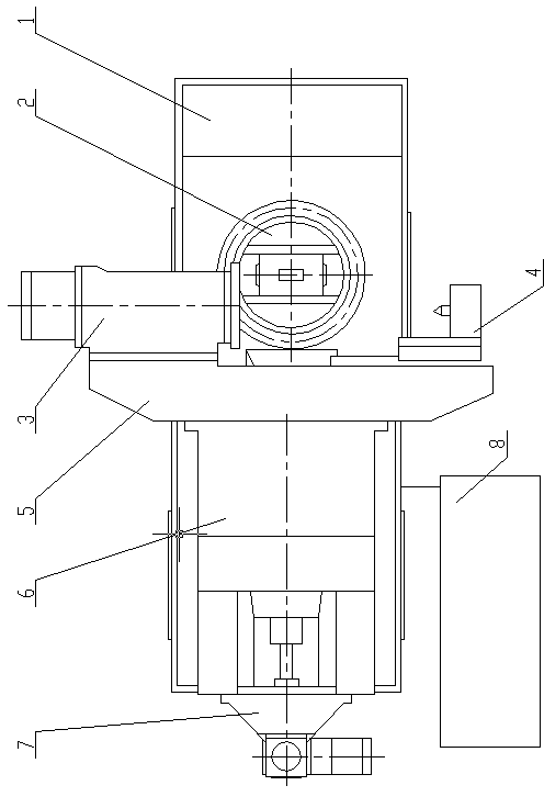 Machine tool for processing screw of compressor and star wheel