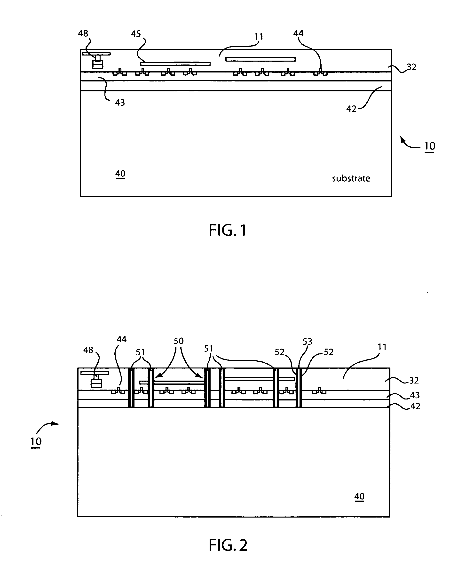 Device and method for fabricating double-sided SOI wafer scale package with through via connections