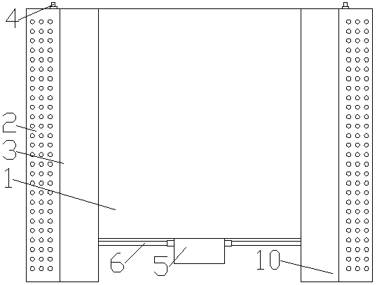 Computer noiseless heat dissipation shell and heat dissipation method