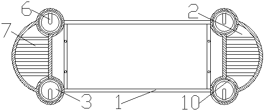 Computer noiseless heat dissipation shell and heat dissipation method