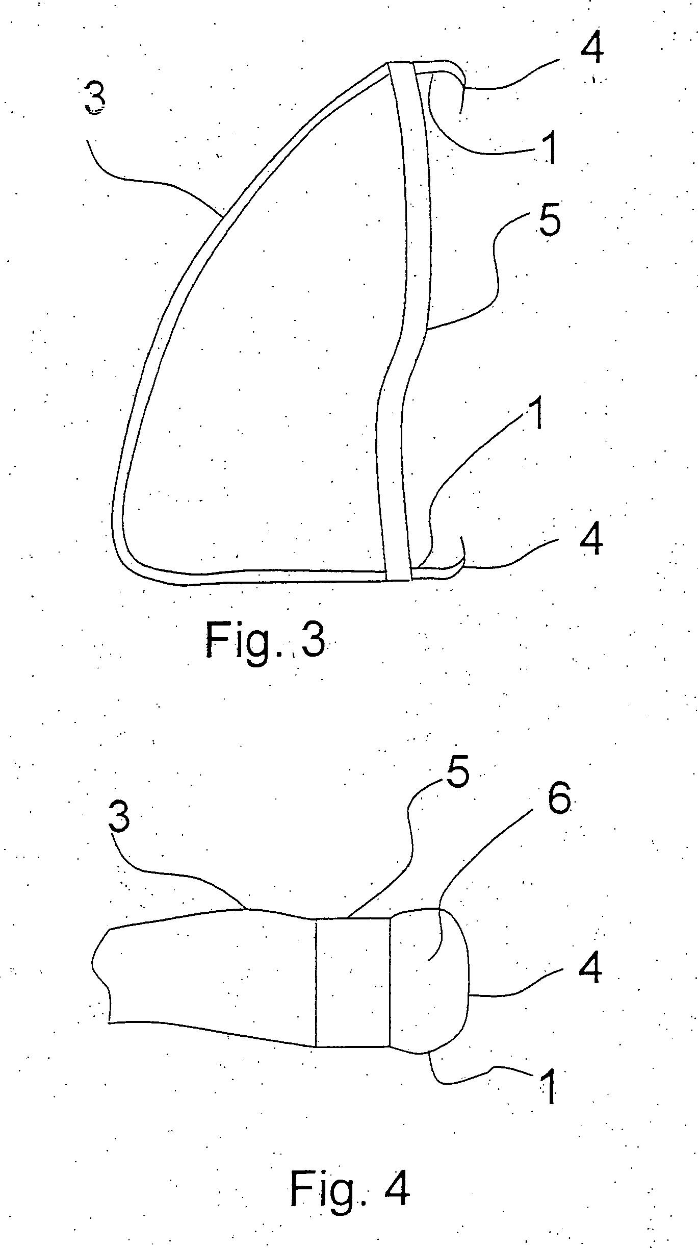 Breathing mask with an adhesive seal