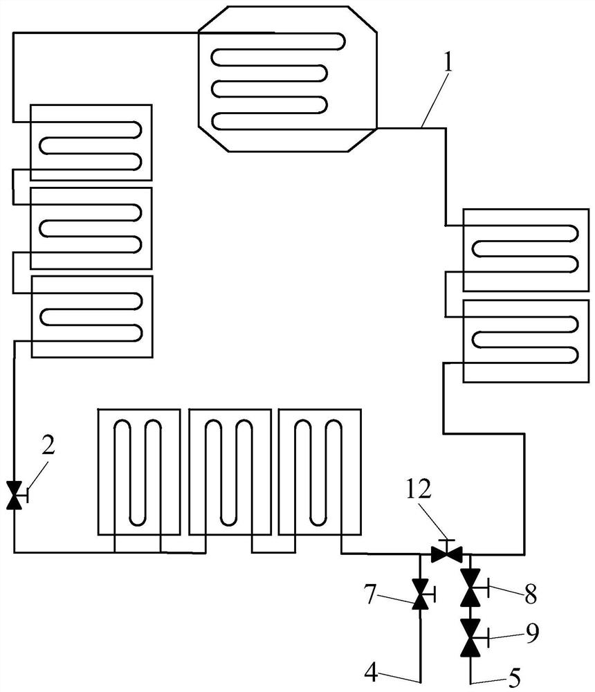 Lunar surface working medium discharge equivalent test device and method