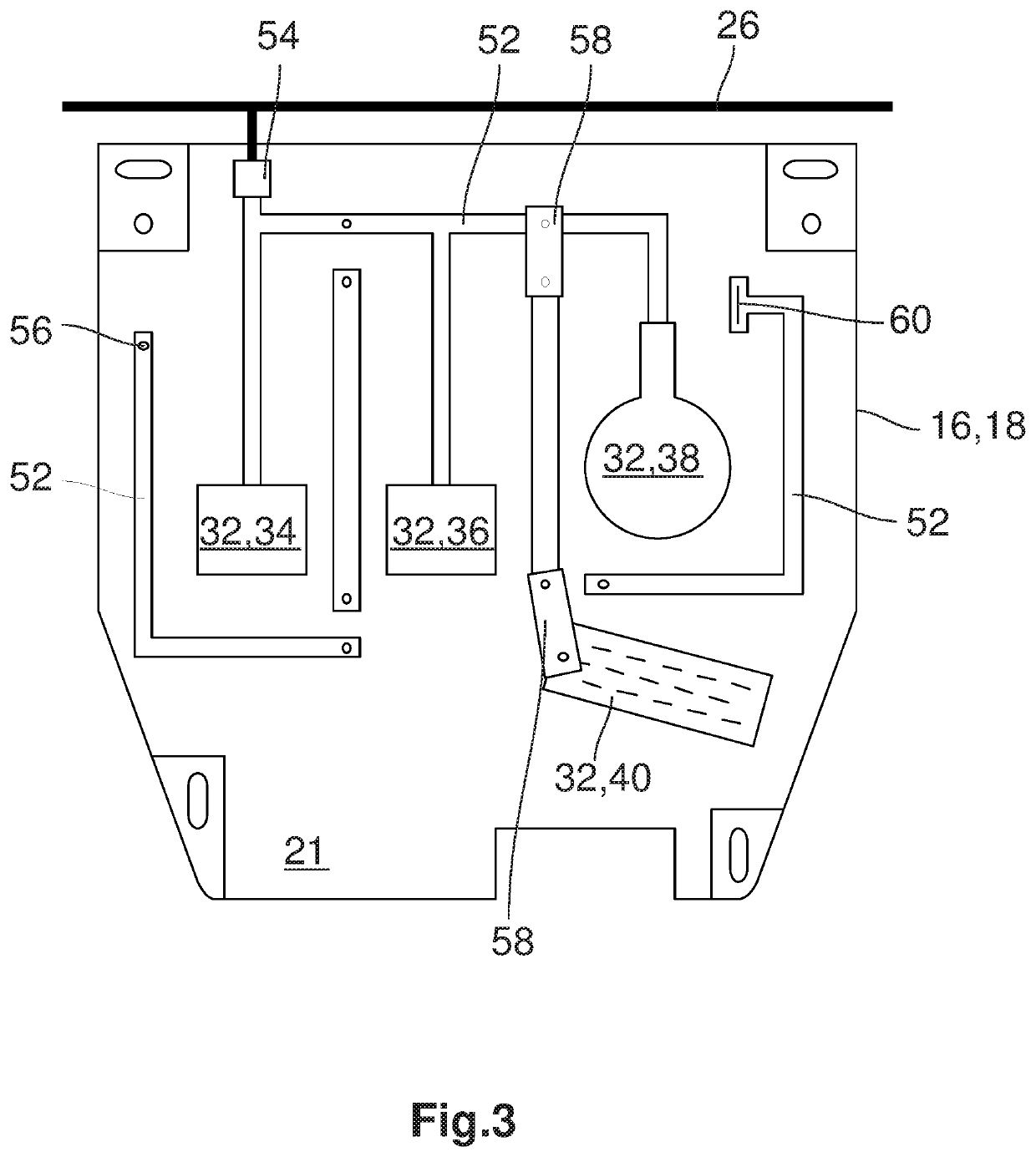 Housing to clad electrical components of a motor vehicle