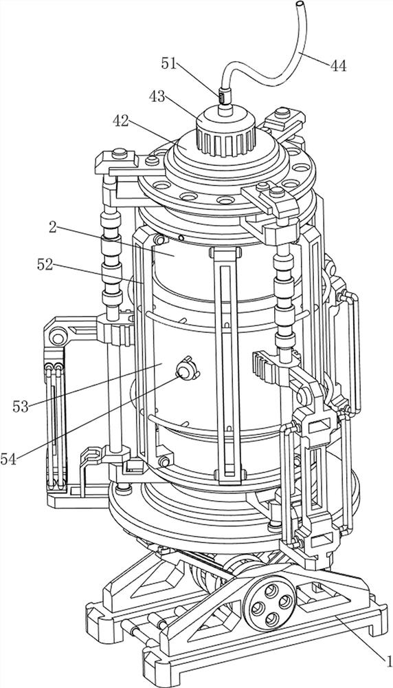 Flow-controllable filtering equipment for sewage treatment