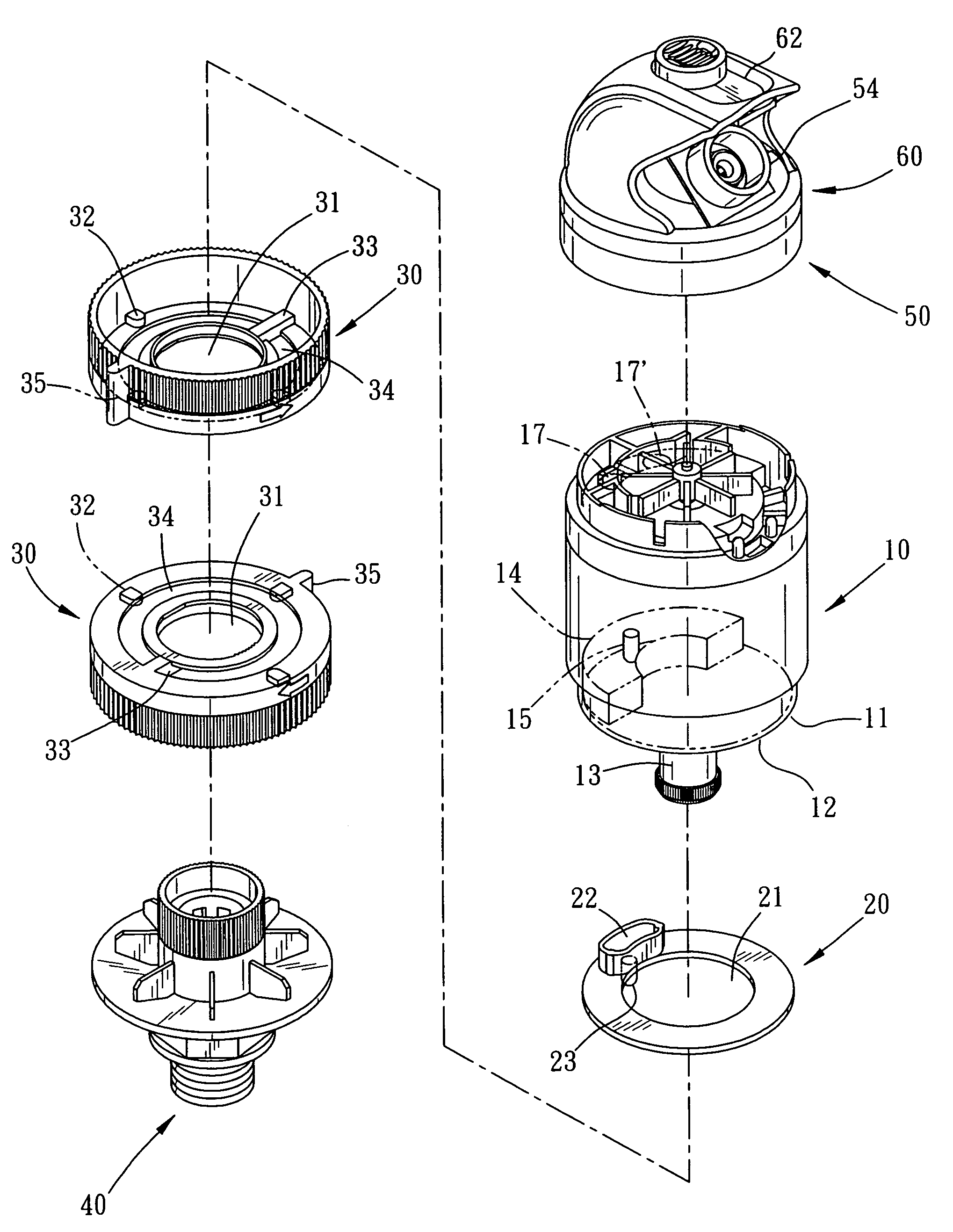 Multifunctional sprinkler structure