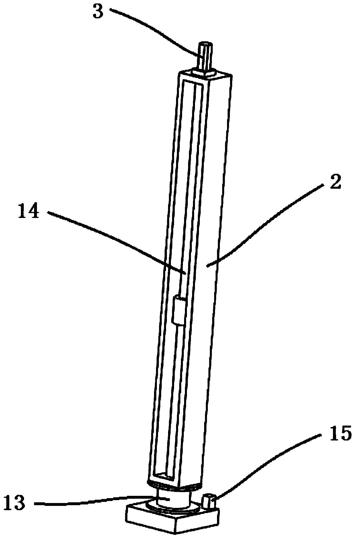 Catkin solidifying mechanical arm for municipal engineering and solidifying method