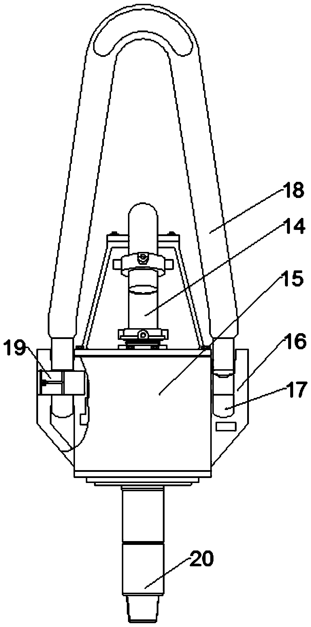 Device for carrying out casing pipe installation operation by common faucet, and operation method