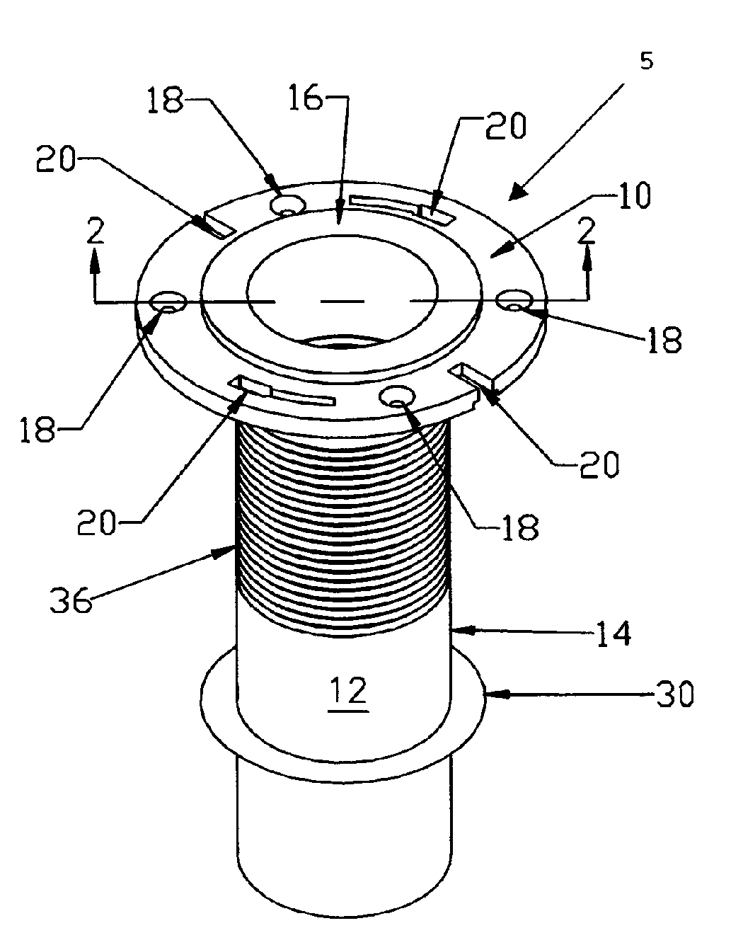 Flexible Sleeve for Connection to a Plumbing Fixture