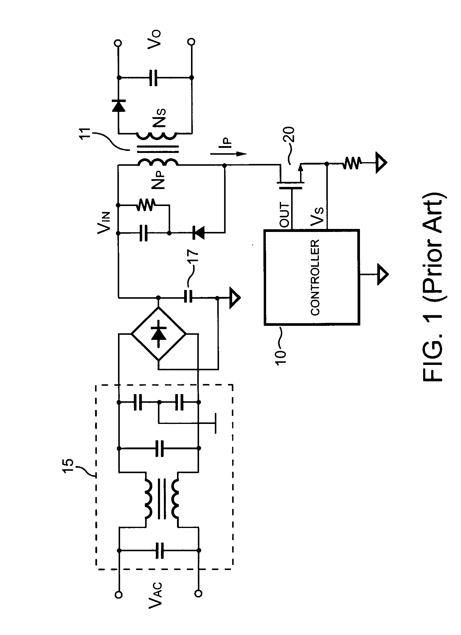 PWM controller having frequency jitter for power supplies