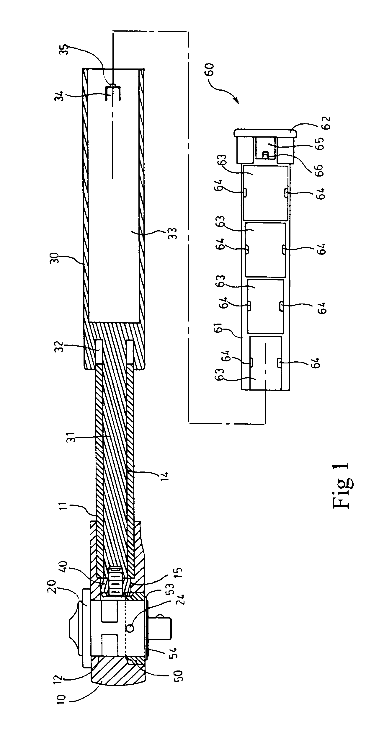 Handle collecting structure for socket wrench